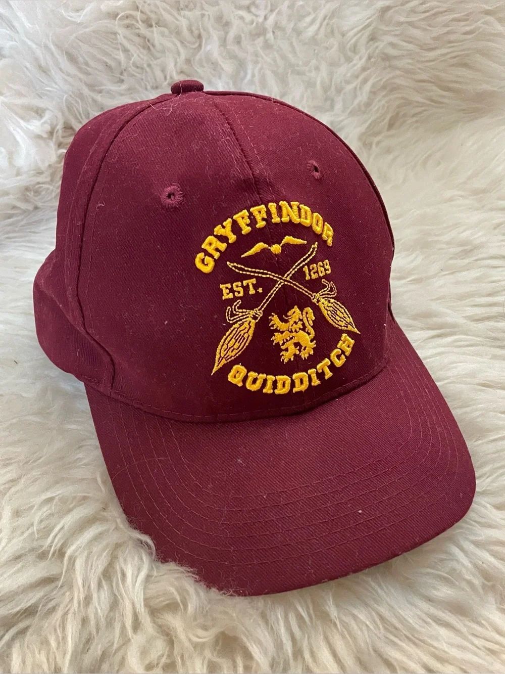 Harry Potter Gryffindor Quidditch Baseball Cap Hat OS